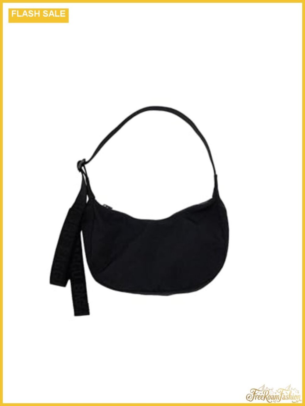 Small Nylon Crescent Bag - Recycled Heavyweight Nylon Crossbody